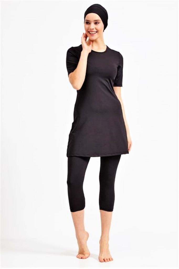 Muslimischer, bescheidener, islamischer Burkini-Badeanzug für den Strand, Bademode, Hijab, Strandmode, Badeanzug 