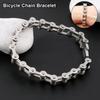 1Pcs Durable Steel Chain Bracelet Retro Fashion Men Bangle 8.5" Biker Bicycle Motorcycle Bangle Jewelry Accessory Gift