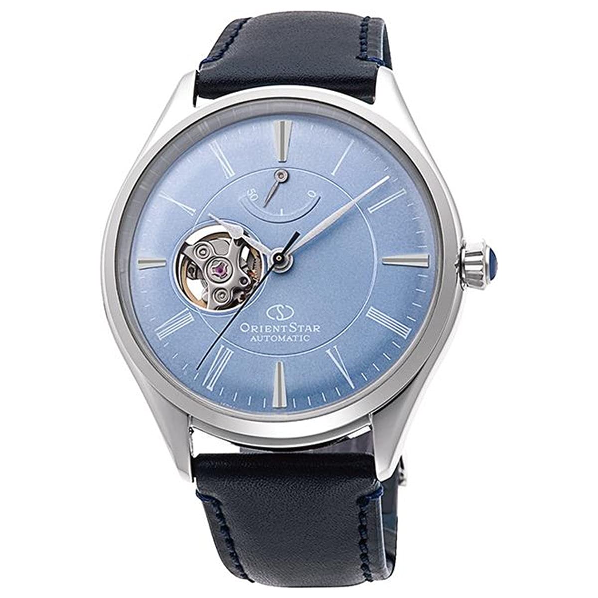 

Автоматичний годинник ORIENT STAR Classic Mechanical Made in Japan 2 Years Domash Warranty Open Heart Light Blue [Orient Star] Semi-skeleton