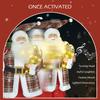 120cm Animated Santa Claus Figure, with Sound and Lights - Red/Green