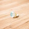 Aqua Chalcedony Gemstone 925 Stamped Silver Jewelry Handmade Ring For Christmas RR-61-18