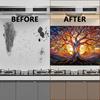 PVC Stove Sticker Wall Decorations Tree 762x406mm