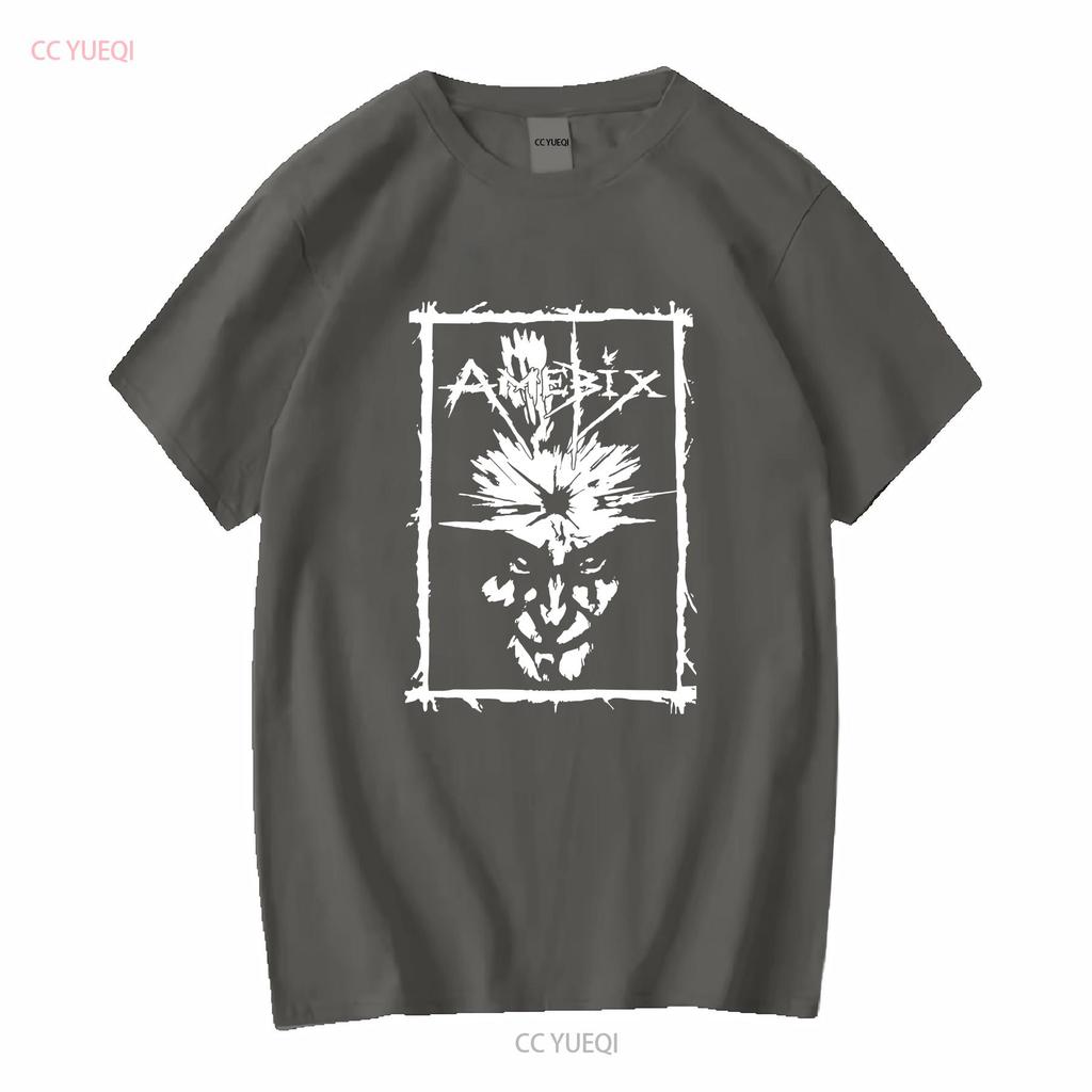 AMEBIX T shirt long or short sleeves vintage Washed Top For Everyday Wear graphic Stretched Casual streetwear Slightly fashion
