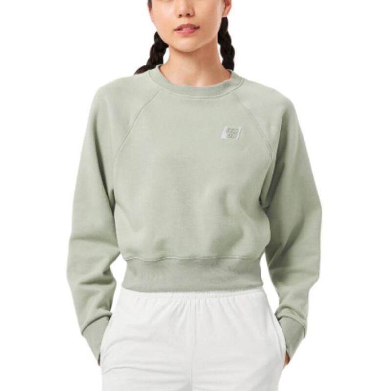 DECATHLON Comfortable Soft Short Sweatshirt with Round Neck Women's Sky Orchid