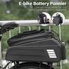 E-Bike RearSeat Bag Electric   Battery Bag Expandable Large Capacity   Rack Seats Bag Waterproof Cycle Bag