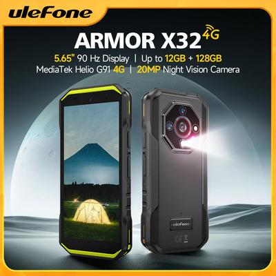 Ulefone Armor X32 4G Rugged Phone Android 14 Waterproof Smartphone 12GB RAM 128GB ROM Mobile Phone NFC
