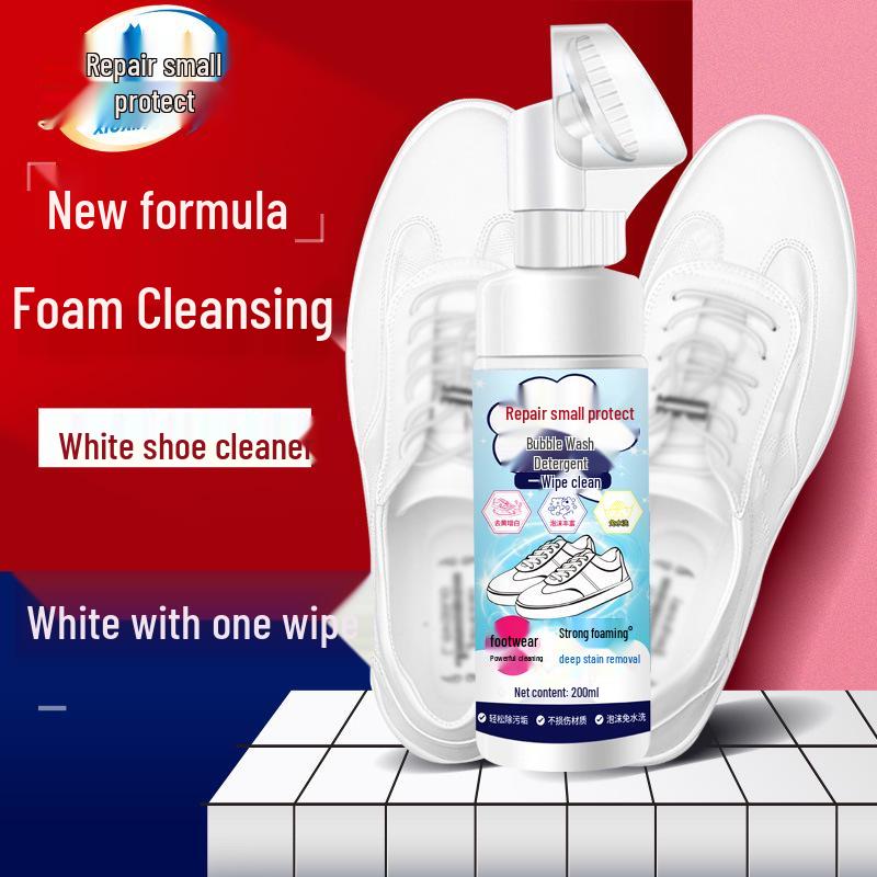 White Shoe Whitening No-Wash Foam Cleaner