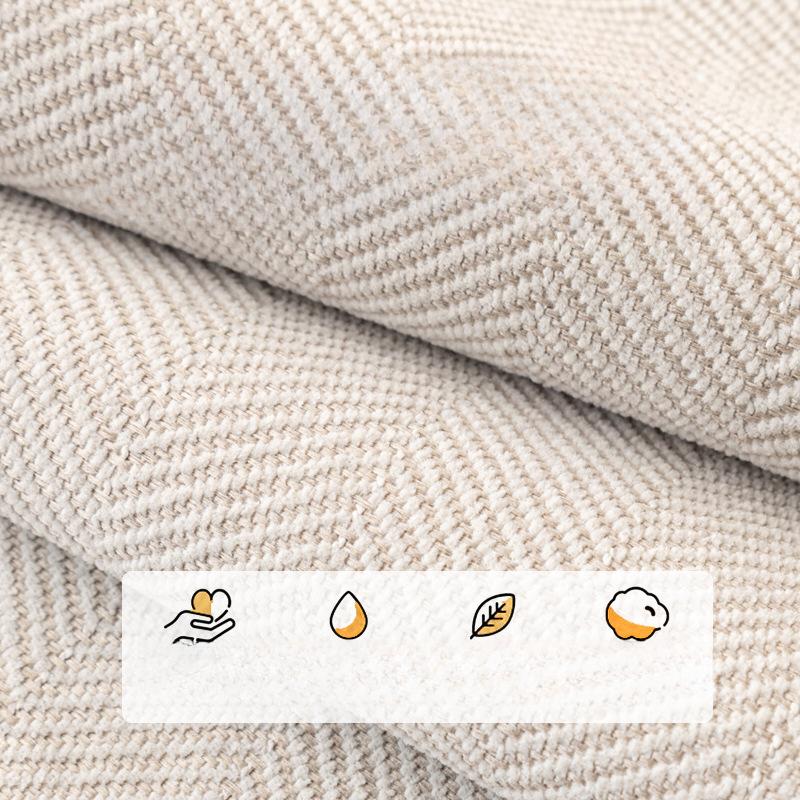 Herringbone Pattern Sofa Cushion Four Seasons Universal Non-Slip Stitching Cushion Simple Modern Sofa Cover Cover Cloth
