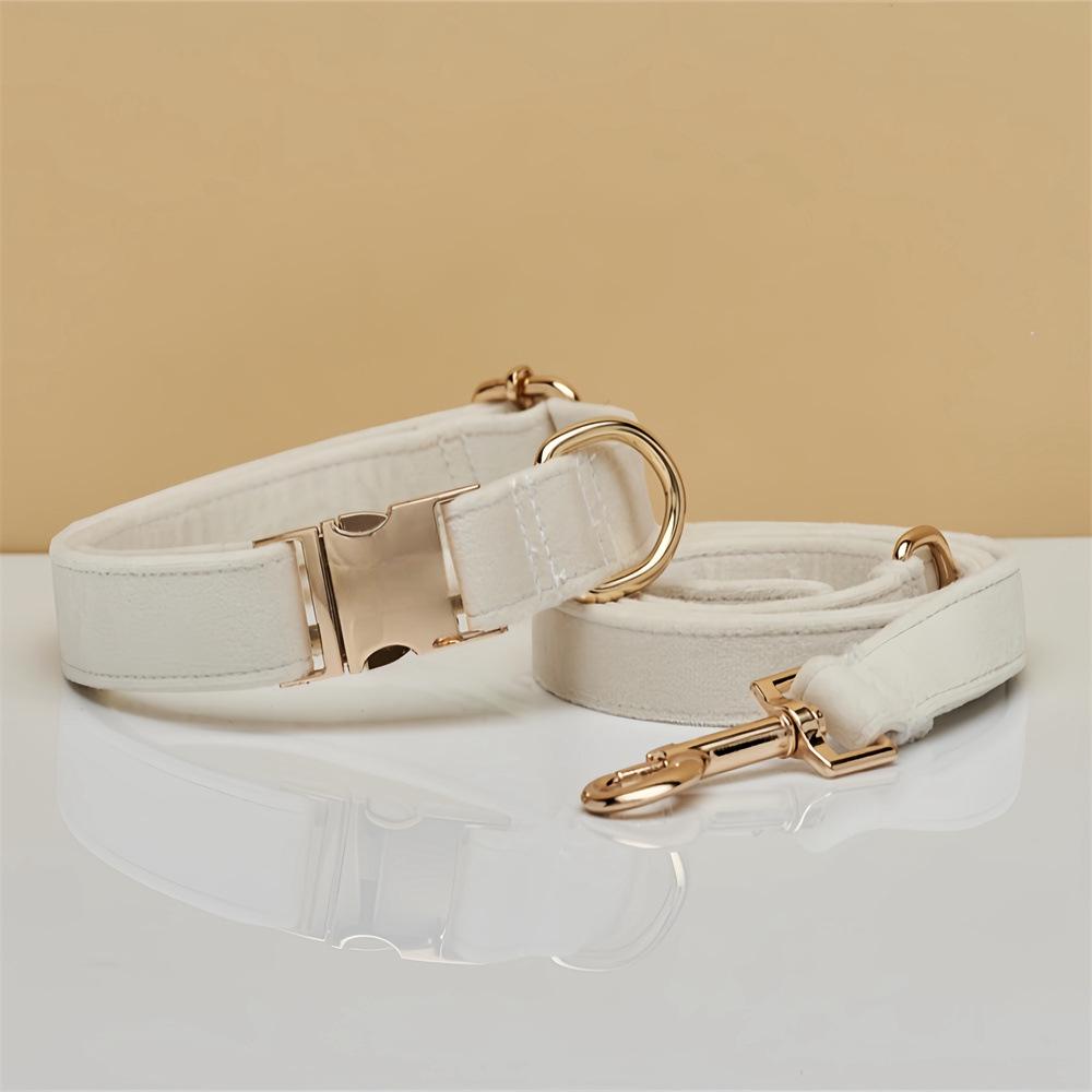 Velvet Laser-Engraved Pet Collar