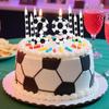 8 Pcs Birthday Candles Football Soccer Sport-Theme Party Decorations, Birthday Cake Candles for Boys Girls Kids Party Supplies