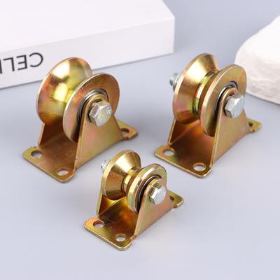 V/U Groove Wheel 1.2/2/2.5" Wheel Sliding Gate Casters Heavy Duty Rigid Roller For Rolling Gate