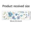 Painted Blue Flowers Butterfly Bedroom Porch Bedside Home Wall Decoration Wall Stickers Self-adhesive Room Decoration Accessorie