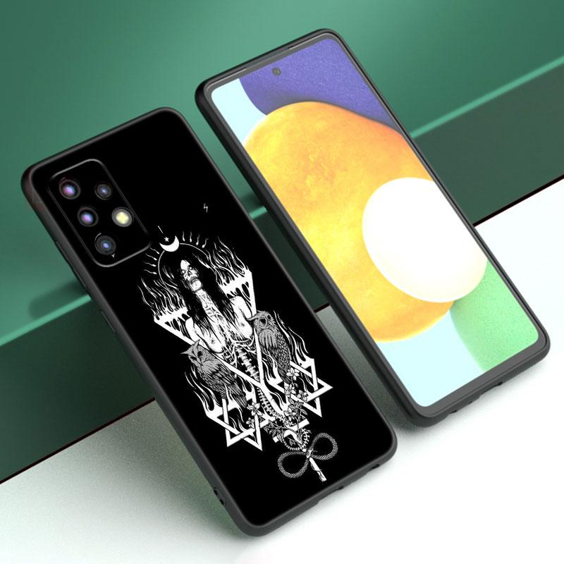 Démonický Satanský Strašidelný Lebkový Kryt Pro Samsung A21 A30 A50 A52 S A13 A14 A22 A23 A32 A53 A73 5G A11 A12 A31 A33 A51 A70 A71 A72