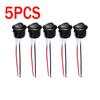 10/5PCS ON/OFF Round Rocker Switch MINI Toggle Switch 2 Pin SPST Push Button Switch 12V 24V 20MM with Wires for Auto Car RV Boat