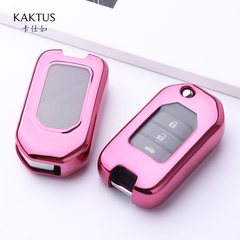 Tpu Full Protect Key Shell Cover Key Case For Honda Civic Cr-V Hr-V Accord Jade Crider Odyssey - Remote Protector