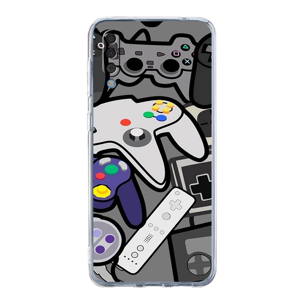 

Transparent Phone Case for Samsung Galaxy A56 A36 A25 A16 A14 A12 A22 A24 A42 A06 A20 A30 A40 Soft TPU Game Controller Graphic Samsung A56