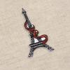 Patch - MONO QUICK - Eiffel Tower - 7cm X 3.5cm - White - Fashion Accessory