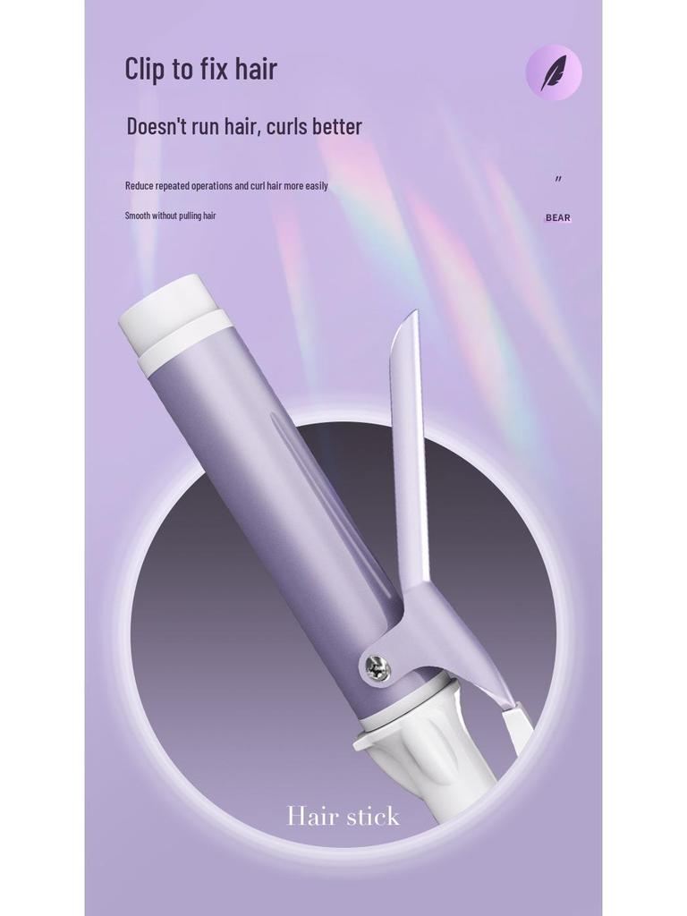 40mm Automatic Rotating Curling Iron with Negative Ions - Gentle, Large-Wave Styling