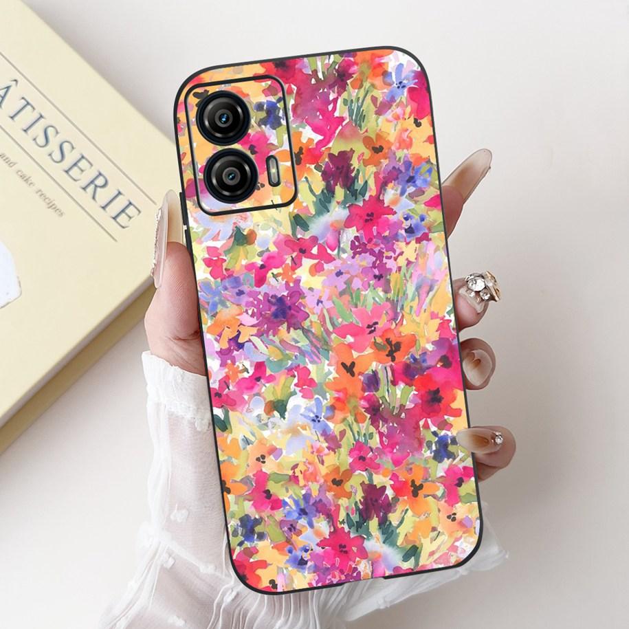 Shockproof Case For Motorola Moto G53 G73 5G Cover Cute Cactus Rabbit Cartoon Soft Silicone Matte Funda For MotoG53 MotoG73 Capa