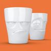 Mug Set - TASSEN - Grumpy and Clever - White - X2 - Dishwasher Safe