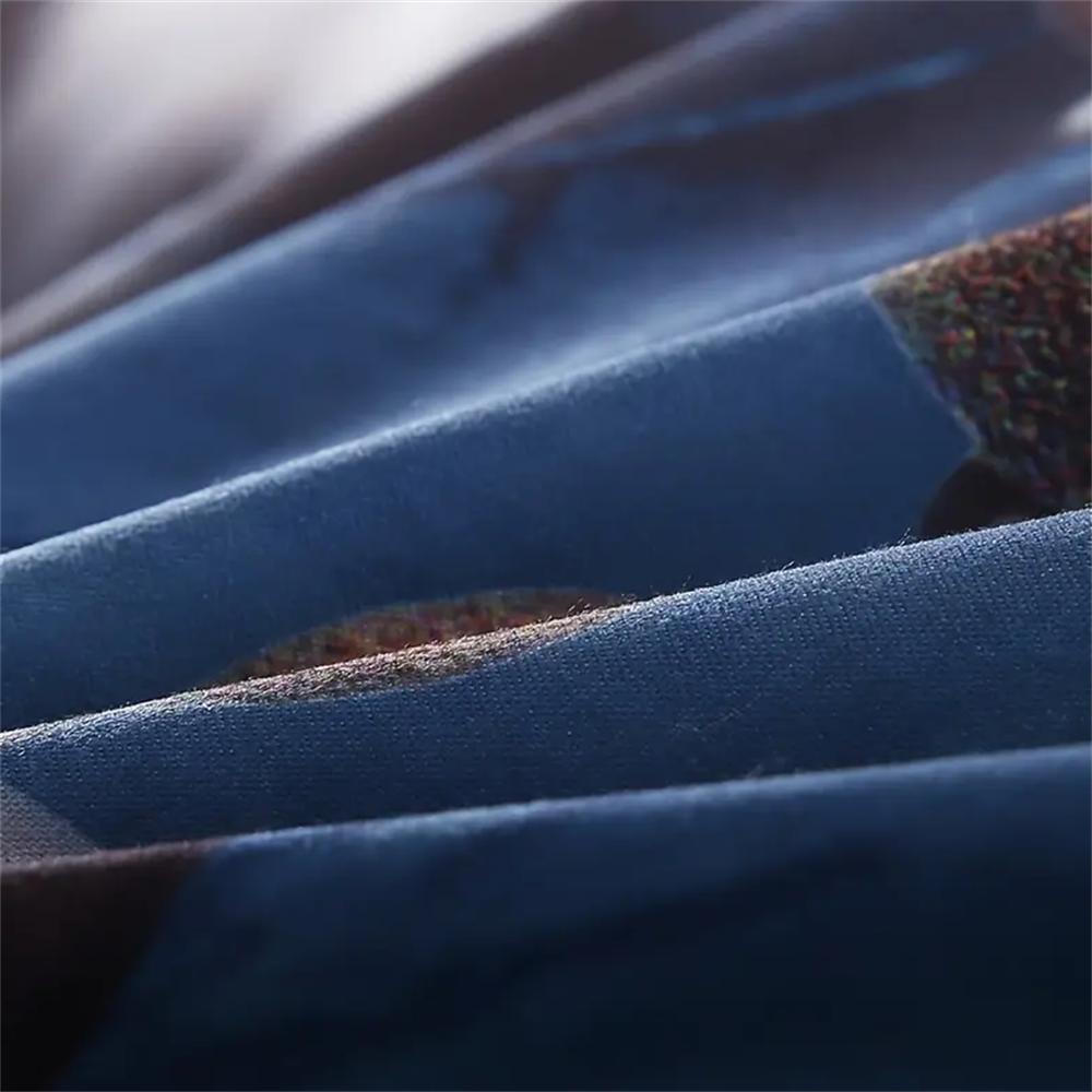 3pcs Moon Wolf Printed Bedding Set Dreamcatcher National Style Guest Room Duvet Cover Set