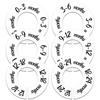 68/9Pcs Organizing Hangers Clothing Size Dividers DIY Craft Plastic Garment Labels 0-24 Months Round Size Tags Rings