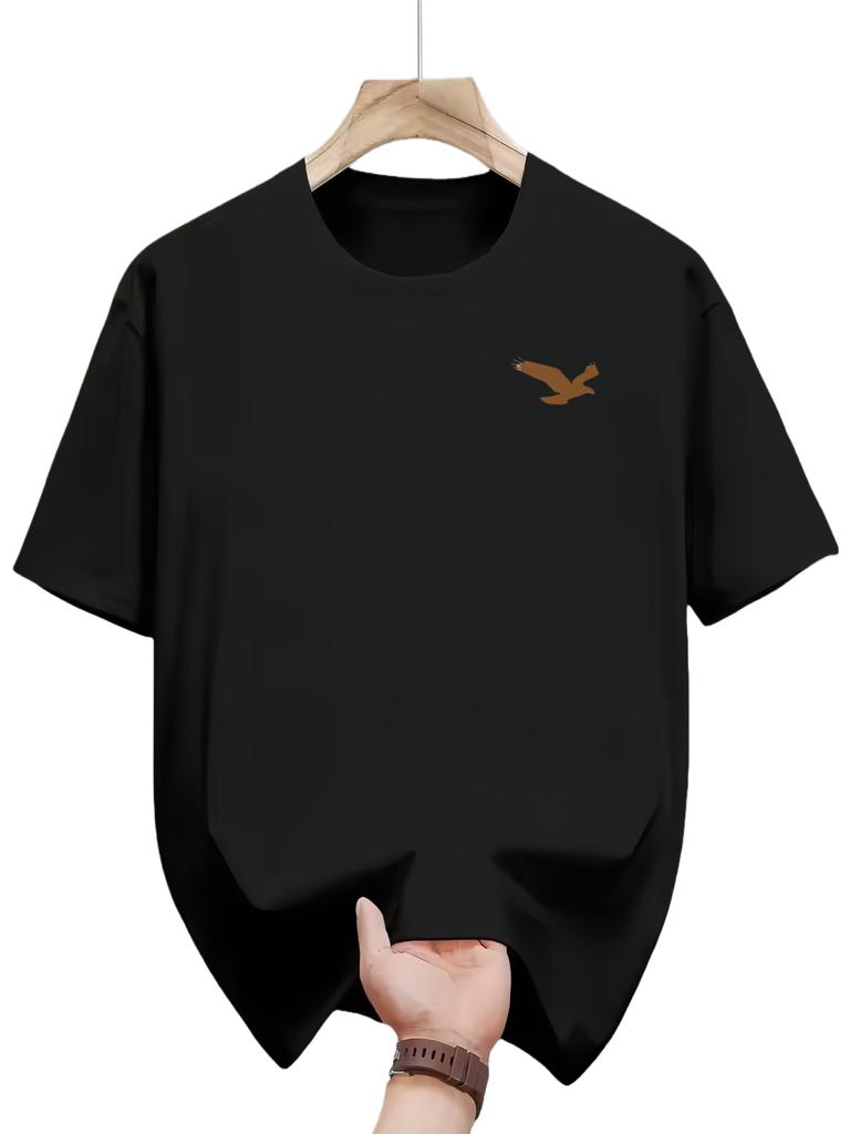 Summer Mens and Womens Printed Roundneck Shortsleeved Loosefitting Sporty and Casual Fashion Tshirt