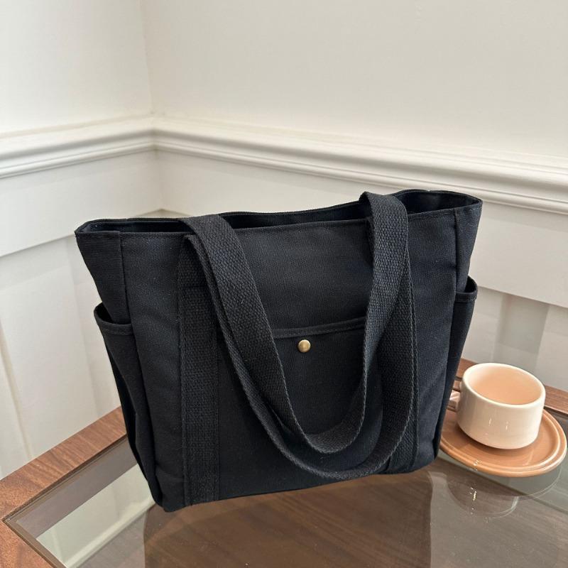 Neuer Stil Einfache Canvas-Tasche Damen-Handtasche Umhängetasche Studenten All-Match-Handtasche Pendler Große Kapazität Schminktasche Mehrere Taschen