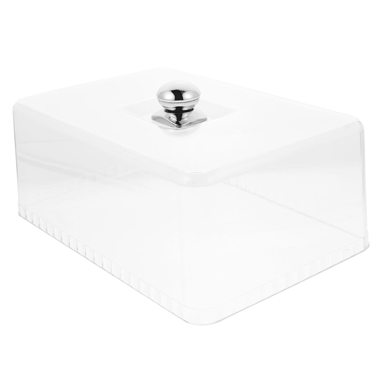 

1Pcs Food Cover Plastic with Rustproof Stainless Steel Handle Practical Food Protective Cover for Kitchen Restaurant