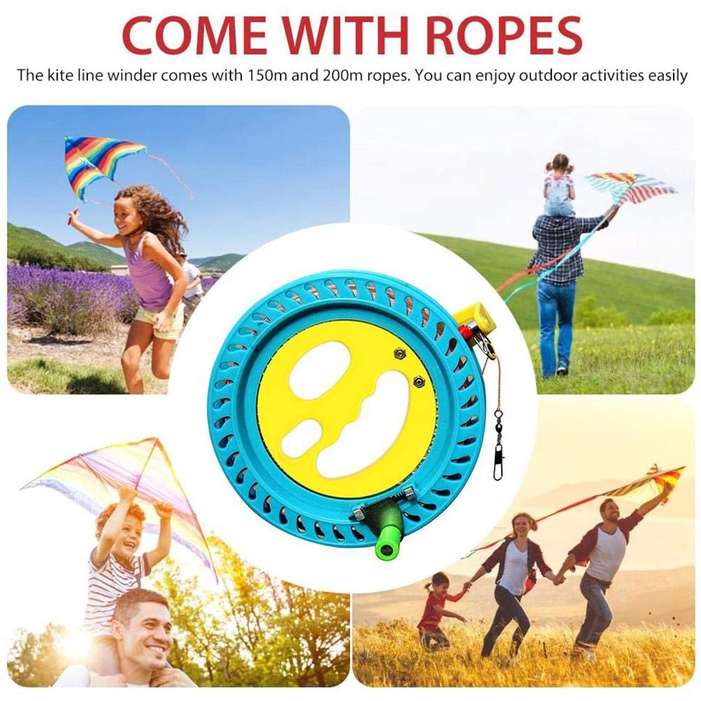 Fir de Zmeu de Exterior cu Bobină Înfășurător de Fir de Zmeu din Plastic Tambur de Înfășurare Roată de Prindere cu Zburat