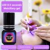 1 Stück 3/5 ml UV-LED-Lampe Schnelltrocknender Wimpernkleber Aufheller 1 Sek. Schnellhärtender Kleber Wimpern Professionelles Wimpernkleber-Make-up-Werkzeug