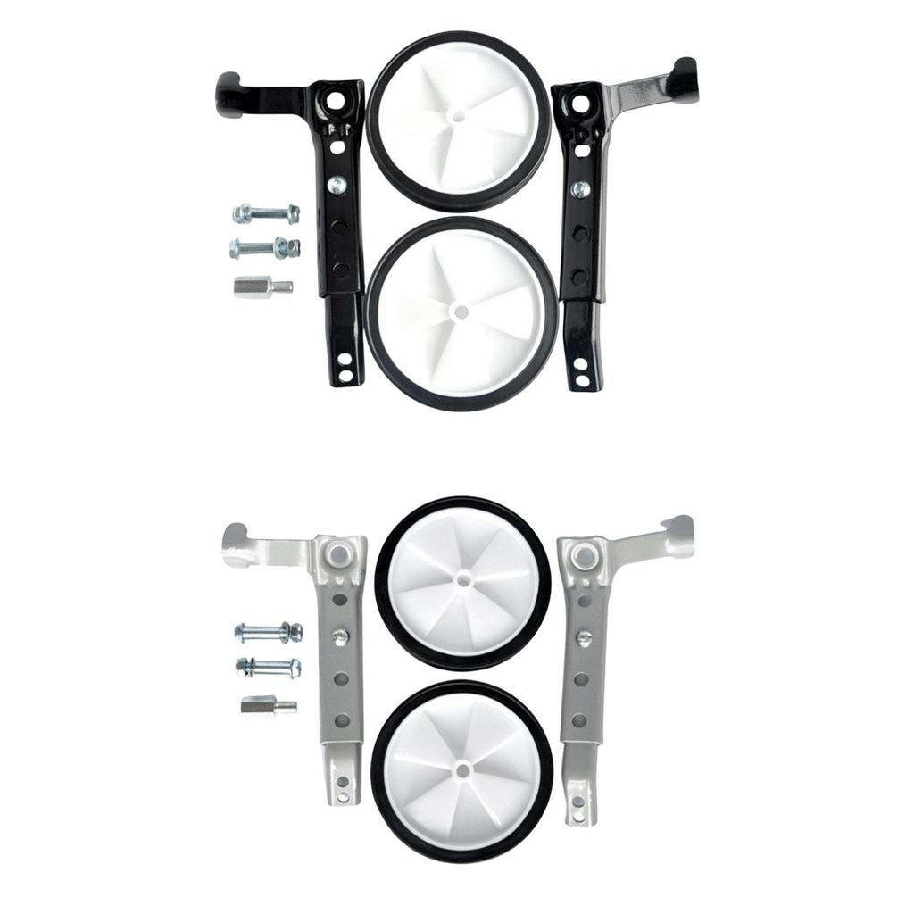 Kids Bike Training Wheels 5.12" Wheels Diameter, Heavy Duty Rear Wheels Adjustable Bicycle Stabilizers Auxiliary Wheels
