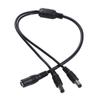 To 2 Male One Drag Two Power Supply Line Supply Adapter Extension Cable DC Power Splitter Connector