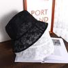 Basin Mesh Hollow Summer Hat Pure Color Caps For Women Sun Hat Female Hats Lace Bucket Hat Sun Cap