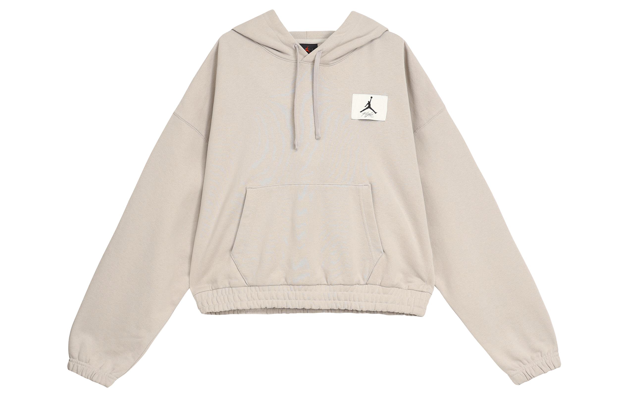 Jordan ESSENTIALS Sweatshirts Women s Light Iron Ore Gray Hooded Moderate Other DD6999-012 L