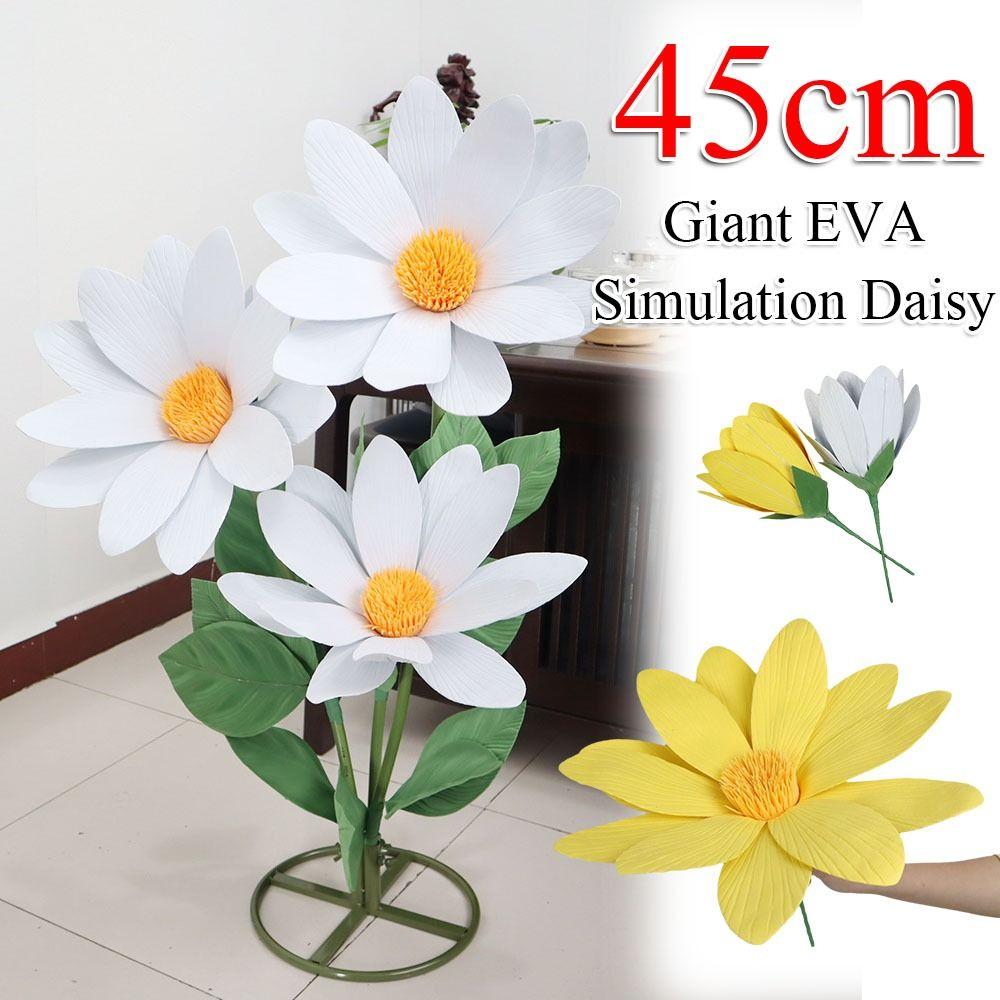 New 45cm Artificial Daisy EVA DIY Fake Flowers Giant Simulation Daisy Photo Props