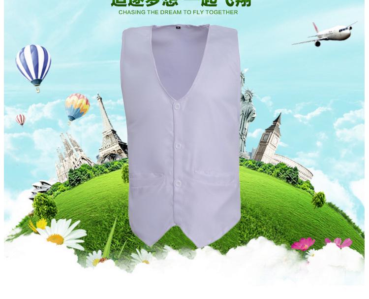 Customizable Single-Breasted Outdoor Volunteer Vest with Text & Logo Options