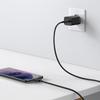 Netzladegerät Baseus Super Si Quick Charger 1C 25W Mit USB-C zu USB-C Kabel 1M (Schwarz)