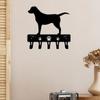 Golden Retriever Dog Key Hooks & Keychain Holder - 9 Inch/6 Inch Metal Wall Art Hook for Home Decor Ideal Gift for Pet Owners