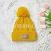 Winter plush wool hat women's warm thickened winter white knitted hat women's fashion versatile double-layer ear protection hat