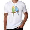 Budgie Couple Tshirt Summer Sports Quick Dry Tshirt