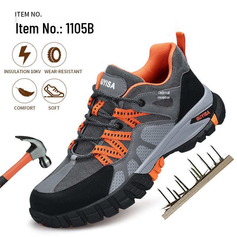 Insulated 10KV Electrician Shoes, Anti-Smash & Anti-Puncture, Fiberglass Toe, Wear-Resistant, Comfortable Protective Safety Shoes for Men. 1105B-Fashion Only Insulated Type;40