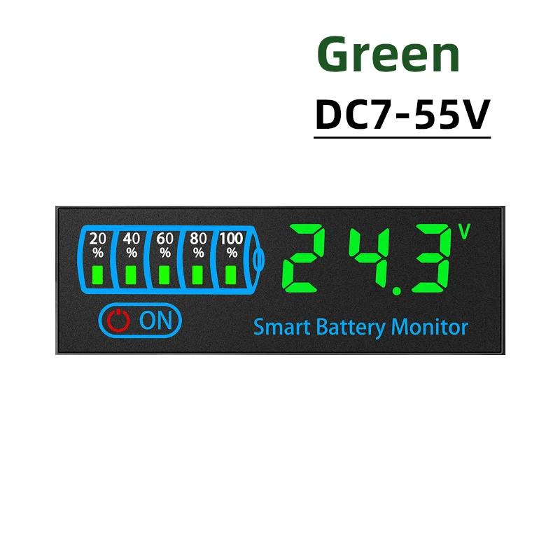DC7-55V 3S-14S Battery Level Indicator 12V 24V 36V 48V 18650 Lipo Lithium Battery Capacity Board Voltage Battery Charging Tester