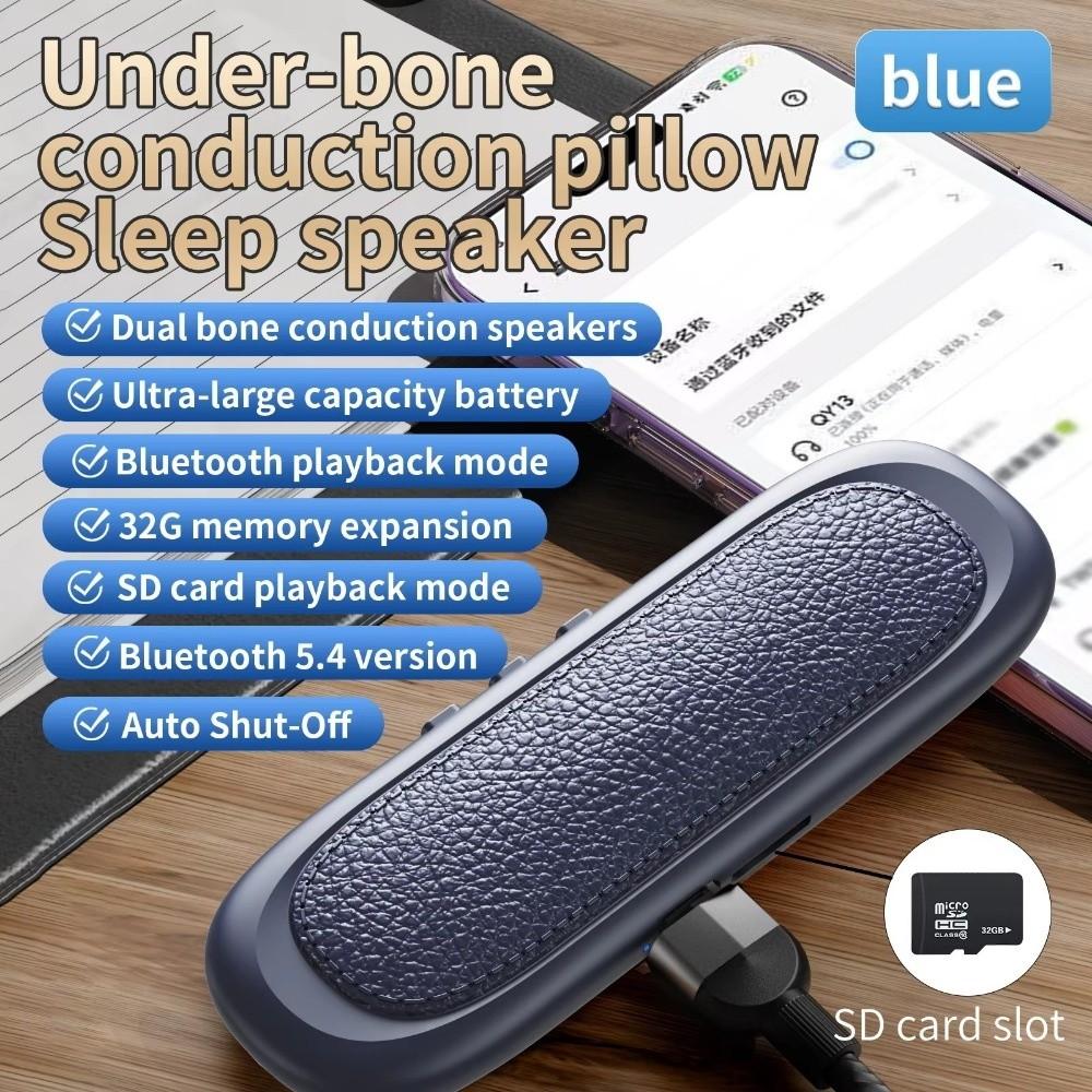 Noise Reduction Bone Conduction Speaker Stereo Sound Music Player Bluetooth Speaker Sleeping