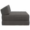 Folding Sofa Bed Dark Gray 60 x 70 x 41 cm Fabric