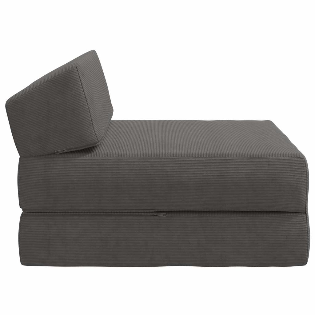 Folding Sofa Bed Dark Gray 60 x 70 x 41 cm Fabric