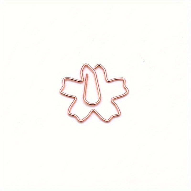 

25 шт. Покрытые гальваникой скрепки для бумаги Сакура Бумажная игла Закладка Металлическая клипса для заметок Канцелярские товары Клипсы-коробки с цветками вишни