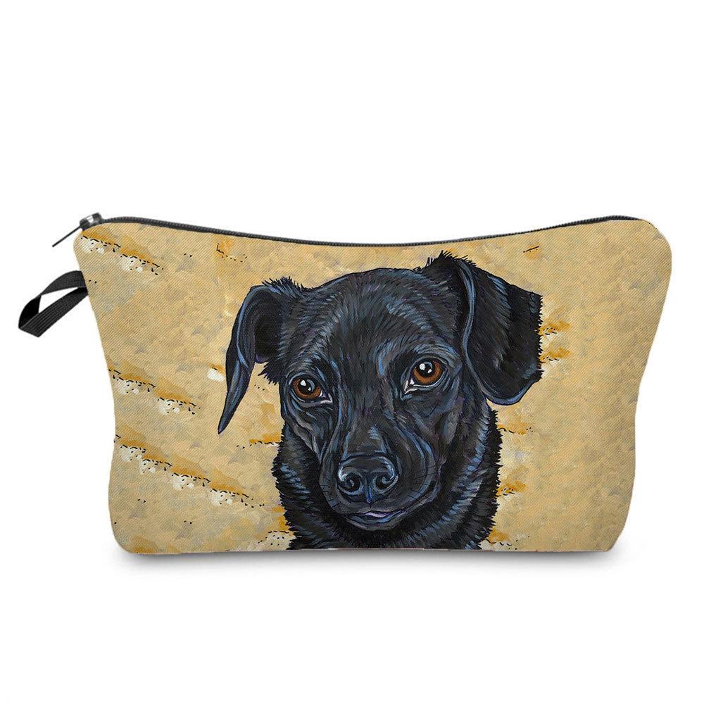 Women Dog Print Cosmetic Bag Toiletries Organize Travel Storage Case 6773