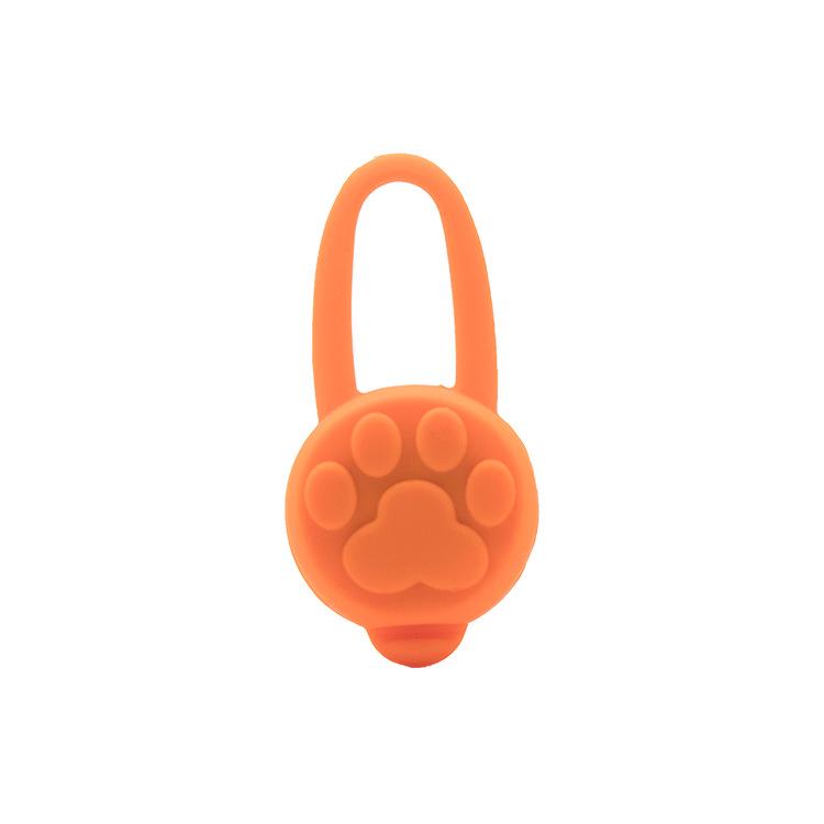 

Silicone LED Paw Print Pet Safety Light for Outdoor Travel Paw Print помаранчевий