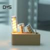Creative Magnetic Flippable Table Lamp Soft Glow Flicker Free Durable Structure Compact Size Adjustable Brightness Rechargeable LED Lamp